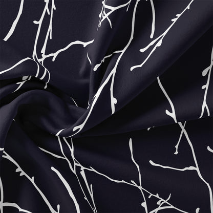 3Pcs Black White Botanical Duvet Cover Set | Modern Branch Bedding with Pillowcases