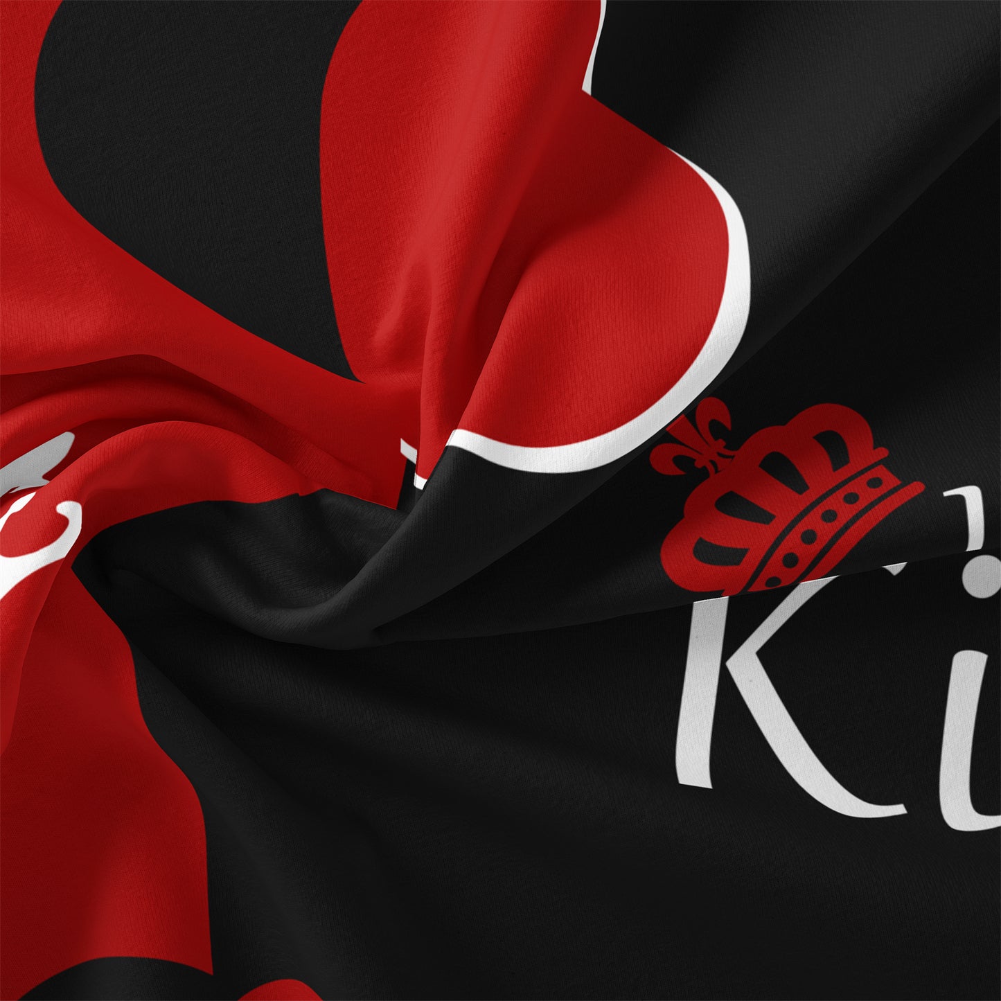 3Pcs King & Queen Couple Bedding Set – Red Black Romantic Duvet Cover Set with Pillowcases