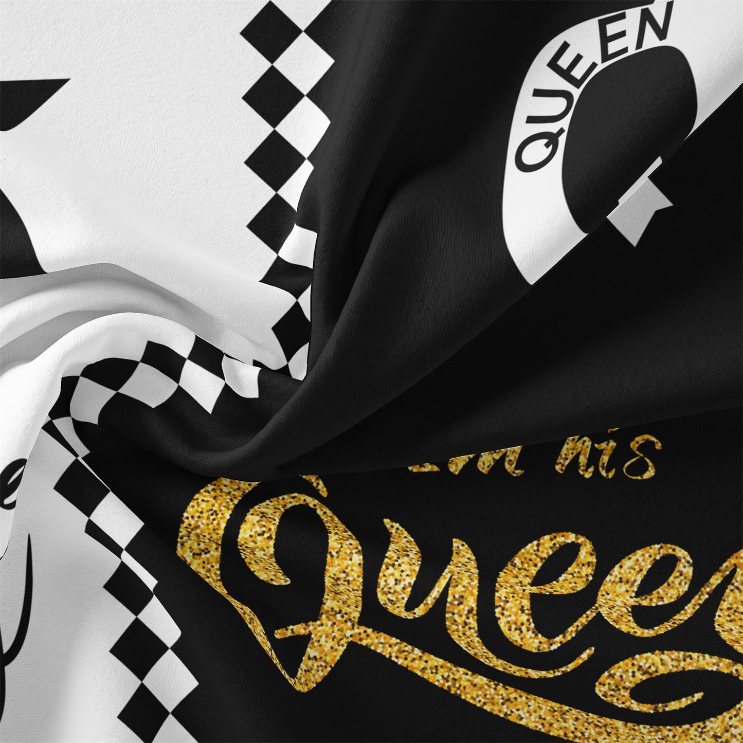 3Pcs King & Queen Couple Bedding Set – Black White Luxury Duvet Cover Set with Pillowcases